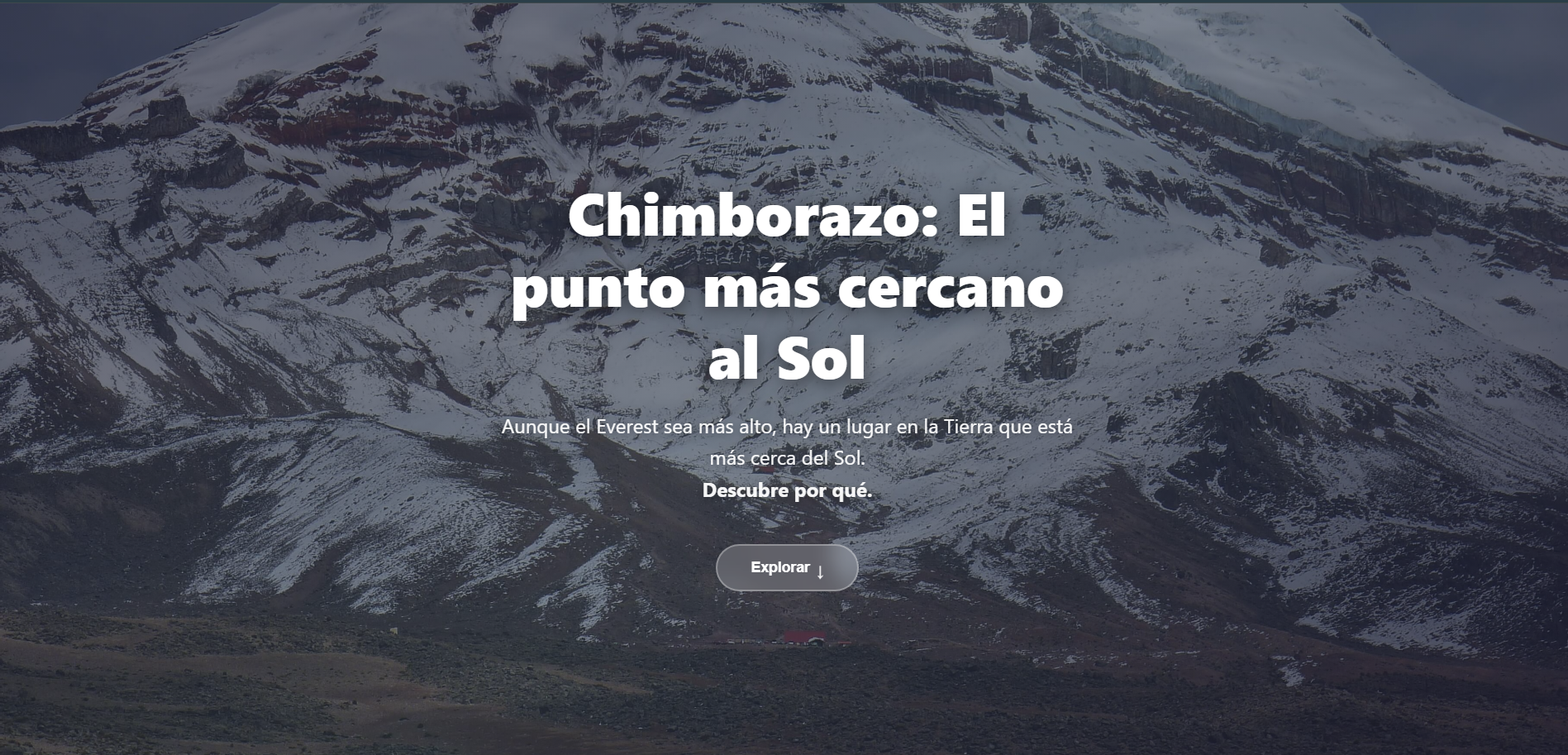 Chimborazo cerca del sol - Imagen 1