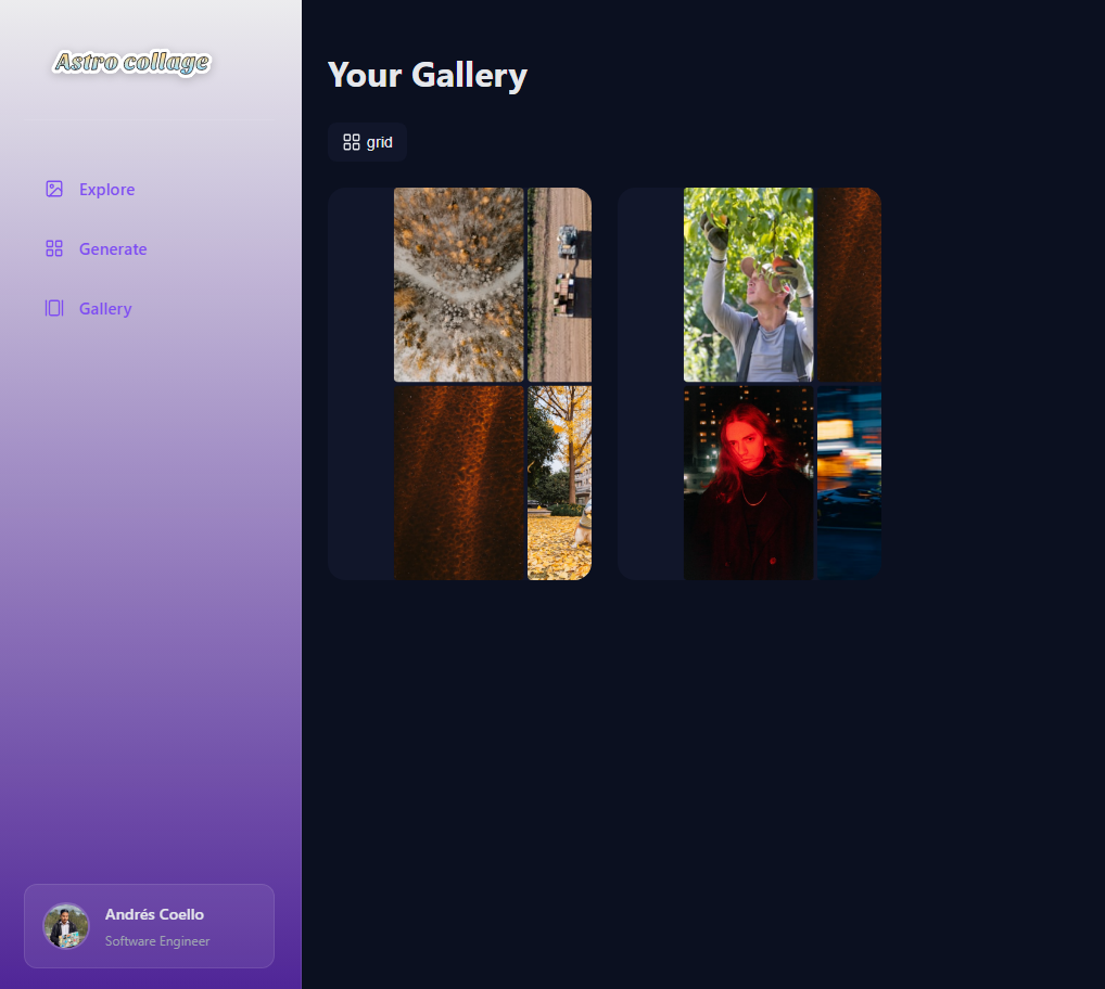 Collage Unsplash con Astro - Imagen 3