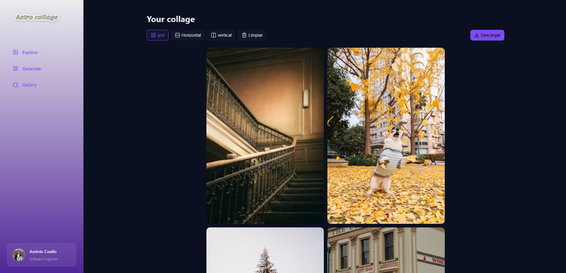 Collage Unsplash con Astro - Imagen 2